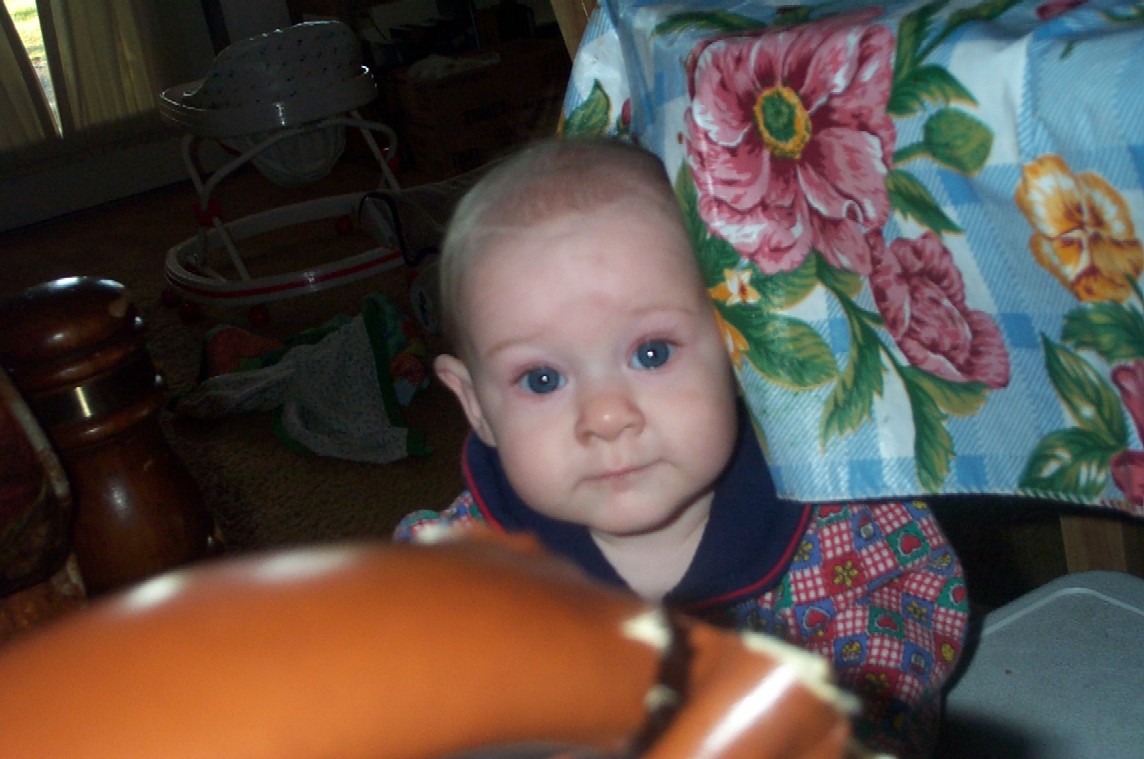 Learning to walk is rough ... especially with the camera flashes Dad ... quite it ... please?  :-)